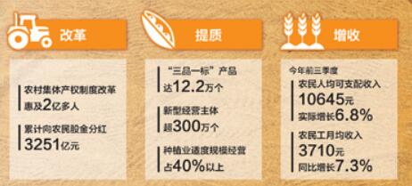 算算一年增收账 折射农业农村新变化